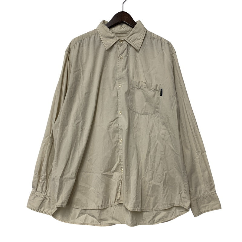 【中古品】【メンズ】 OLD STUSSY オールド ステューシー 紺タグ USA製 90’S LS SHIRT ロングスリーブ シャツ トップス 長袖 142-261013-cs-03-izu サイズ：不明 カラー：アイボリー 万代Net店