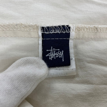 【中古品】【メンズ】 OLD STUSSY オールド ステューシー 紺タグ USA製 90’S LS SHIRT ロングスリーブ シャツ トップス 長袖 142-261013-cs-03-izu サイズ：不明 カラー：アイボリー 万代Net店