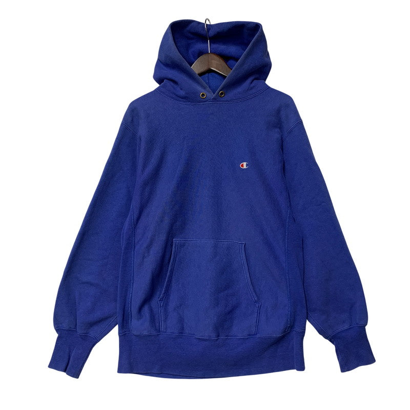 【中古品】【メンズ】 CHAMPION チャンピオン USA製 90’S REVERSE WEAVE SWEAT HOODIE リバース ウィーブ スウェット フーディー トップス 長袖 146-261013-cs-04-izu サイズ：L カラー：ブルー 万代Net店