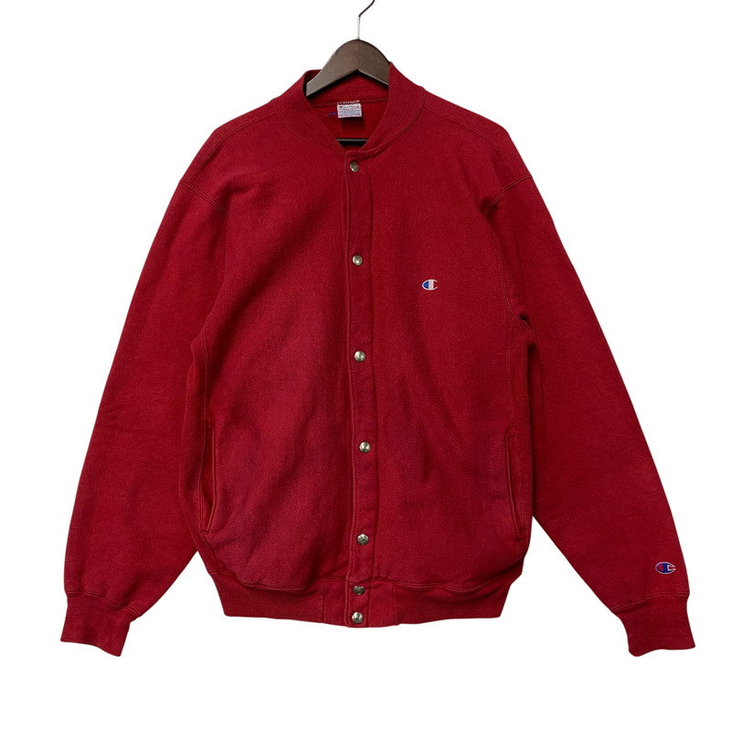 【中古品】【メンズ】 CHAMPION チャンピオン USA製 90’S REVERSE WEAVE SNAP BUTTON CARDIGAN リバース ウィーブ スナップ ボタン カーディガン トップス 長袖 146-261013-cs-05-izu サイズ：L カラー：レッド 万代Net店