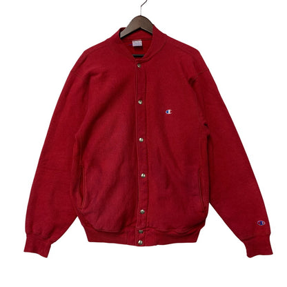 【中古品】【メンズ】 CHAMPION チャンピオン USA製 90’S REVERSE WEAVE SNAP BUTTON CARDIGAN リバース ウィーブ スナップ ボタン カーディガン トップス 長袖 146-261013-cs-05-izu サイズ：L カラー：レッド 万代Net店
