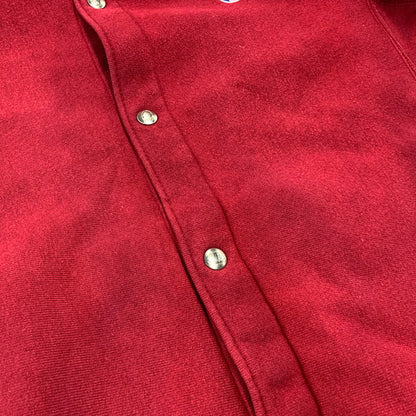 【中古品】【メンズ】 CHAMPION チャンピオン USA製 90’S REVERSE WEAVE SNAP BUTTON CARDIGAN リバース ウィーブ スナップ ボタン カーディガン トップス 長袖 146-261013-cs-05-izu サイズ：L カラー：レッド 万代Net店