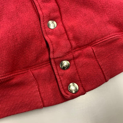 【中古品】【メンズ】 CHAMPION チャンピオン USA製 90’S REVERSE WEAVE SNAP BUTTON CARDIGAN リバース ウィーブ スナップ ボタン カーディガン トップス 長袖 146-261013-cs-05-izu サイズ：L カラー：レッド 万代Net店
