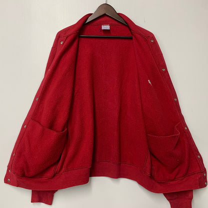 【中古品】【メンズ】 CHAMPION チャンピオン USA製 90’S REVERSE WEAVE SNAP BUTTON CARDIGAN リバース ウィーブ スナップ ボタン カーディガン トップス 長袖 146-261013-cs-05-izu サイズ：L カラー：レッド 万代Net店