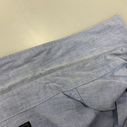 【中古品】【メンズ】 NEIGHBORHOOD ネイバーフッド×FRAGMENT フラグメント 2 POCKET LS SHIRT ポケット ロングスリーブ シャツ トップス 長袖 142-261013-cs-02-izu サイズ：L カラー：ライトブルー 万代Net店
