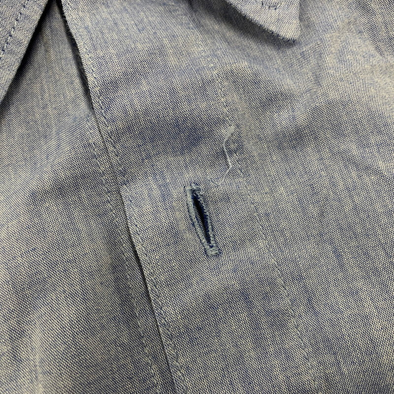 【中古品】【メンズ】 NEIGHBORHOOD ネイバーフッド×FRAGMENT フラグメント 2 POCKET LS SHIRT ポケット ロングスリーブ シャツ トップス 長袖 142-261013-cs-02-izu サイズ：L カラー：ライトブルー 万代Net店