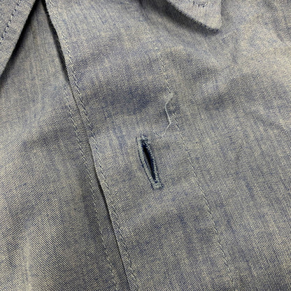 【中古品】【メンズ】 NEIGHBORHOOD ネイバーフッド×FRAGMENT フラグメント 2 POCKET LS SHIRT ポケット ロングスリーブ シャツ トップス 長袖 142-261013-cs-02-izu サイズ：L カラー：ライトブルー 万代Net店