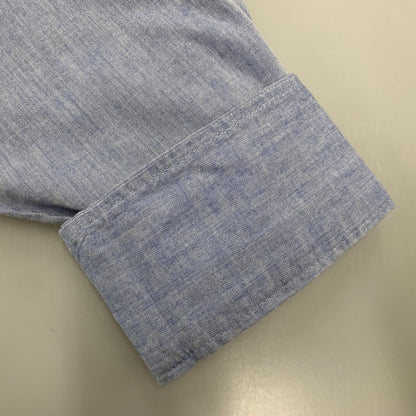 【中古品】【メンズ】 NEIGHBORHOOD ネイバーフッド×FRAGMENT フラグメント 2 POCKET LS SHIRT ポケット ロングスリーブ シャツ トップス 長袖 142-261013-cs-02-izu サイズ：L カラー：ライトブルー 万代Net店
