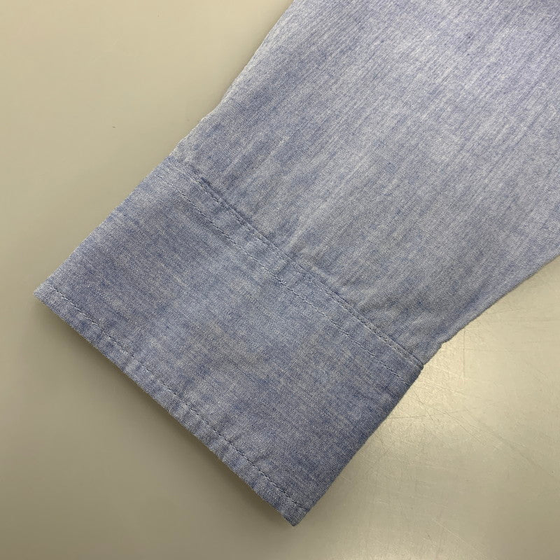 【中古品】【メンズ】 NEIGHBORHOOD ネイバーフッド×FRAGMENT フラグメント 2 POCKET LS SHIRT ポケット ロングスリーブ シャツ トップス 長袖 142-261013-cs-02-izu サイズ：L カラー：ライトブルー 万代Net店