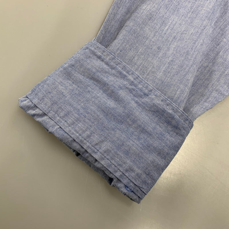 【中古品】【メンズ】 NEIGHBORHOOD ネイバーフッド×FRAGMENT フラグメント 2 POCKET LS SHIRT ポケット ロングスリーブ シャツ トップス 長袖 142-261013-cs-02-izu サイズ：L カラー：ライトブルー 万代Net店