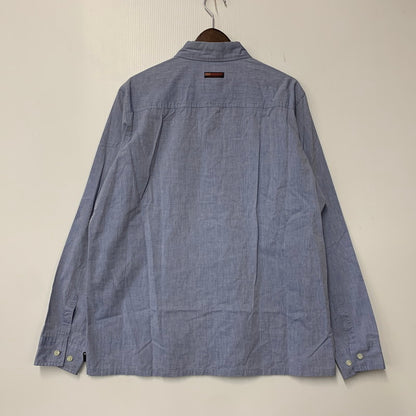 【中古品】【メンズ】 NEIGHBORHOOD ネイバーフッド×FRAGMENT フラグメント 2 POCKET LS SHIRT ポケット ロングスリーブ シャツ トップス 長袖 142-261013-cs-02-izu サイズ：L カラー：ライトブルー 万代Net店