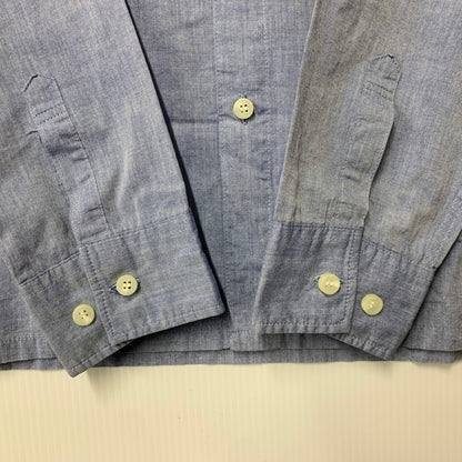 【中古品】【メンズ】 NEIGHBORHOOD ネイバーフッド×FRAGMENT フラグメント 2 POCKET LS SHIRT ポケット ロングスリーブ シャツ トップス 長袖 142-261013-cs-02-izu サイズ：L カラー：ライトブルー 万代Net店