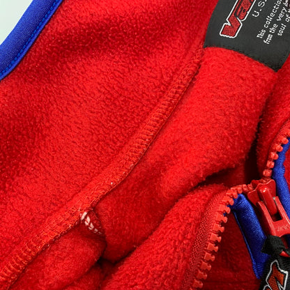 【中古品】【メンズ】 VANS バンズ HALF ZIP FLEECE JACKET ハーフ ジップ フリース ジャケット アウター トップス 146-261020-ms-03-izu サイズ：L カラー：レッド 万代Net店
