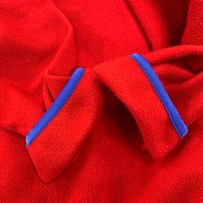 【中古品】【メンズ】 VANS バンズ HALF ZIP FLEECE JACKET ハーフ ジップ フリース ジャケット アウター トップス 146-261020-ms-03-izu サイズ：L カラー：レッド 万代Net店