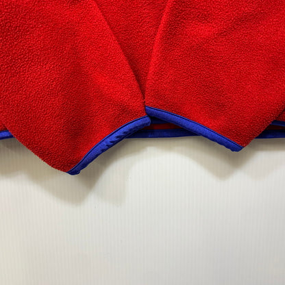 【中古品】【メンズ】 VANS バンズ HALF ZIP FLEECE JACKET ハーフ ジップ フリース ジャケット アウター トップス 146-261020-ms-03-izu サイズ：L カラー：レッド 万代Net店