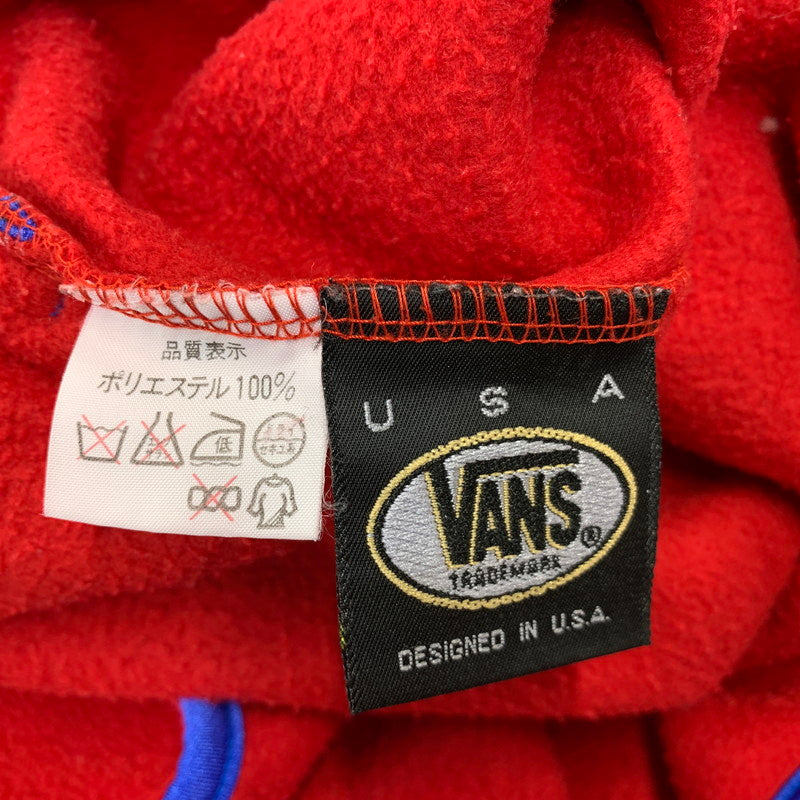 【中古品】【メンズ】 VANS バンズ HALF ZIP FLEECE JACKET ハーフ ジップ フリース ジャケット アウター トップス 146-261020-ms-03-izu サイズ：L カラー：レッド 万代Net店