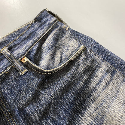 【中古品】【メンズ】 コムデギャルソンジュンヤワタナベマン × LEVI'S リーバイス × BERBERJIN インクジェットプリント パンツ 151-261013-kh-06-izu サイズ：M カラー：ブルー系 万代Net店