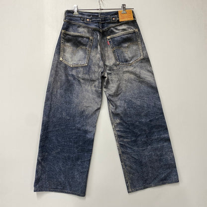 【中古品】【メンズ】 コムデギャルソンジュンヤワタナベマン × LEVI'S リーバイス × BERBERJIN インクジェットプリント パンツ 151-261013-kh-06-izu サイズ：M カラー：ブルー系 万代Net店