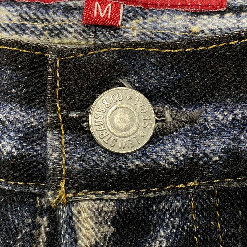 【中古品】【メンズ】 コムデギャルソンジュンヤワタナベマン × LEVI'S リーバイス × BERBERJIN インクジェットプリント パンツ 151-261013-kh-06-izu サイズ：M カラー：ブルー系 万代Net店