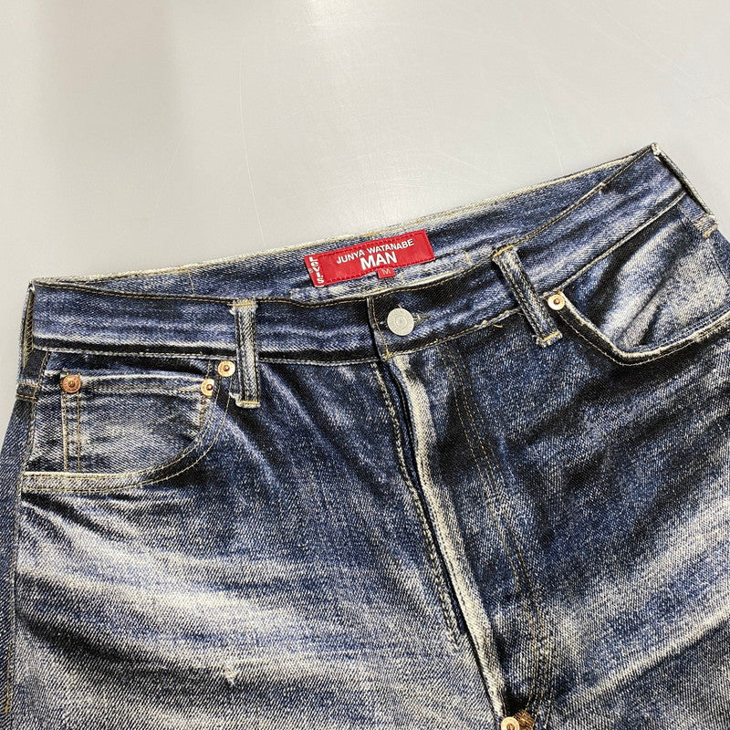 【中古品】【メンズ】 コムデギャルソンジュンヤワタナベマン × LEVI'S リーバイス × BERBERJIN インクジェットプリント パンツ 151-261013-kh-06-izu サイズ：M カラー：ブルー系 万代Net店
