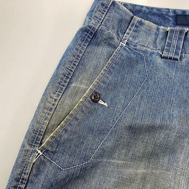 【現状渡し品】【メンズ】 MARITHE+FRANCOIS GIRBAUD マリテフランソワジルボー GM7812 SHUTTLE PANTS シャトル パンツ ボトムス 157-261013-kh-03-izu サイズ：40M カラー：インディゴ 万代Net店