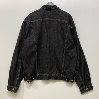 【中古品】【メンズ】 GUESS ゲス 39807 USA製 DENIM TRACKER JACKET デニム トラッカー ジャケット 146-261020-ms-07-izu サイズ：2XL カラー：ブラック 万代Net店