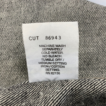 【中古品】【メンズ】 GUESS ゲス 39807 USA製 DENIM TRACKER JACKET デニム トラッカー ジャケット 146-261020-ms-07-izu サイズ：2XL カラー：ブラック 万代Net店