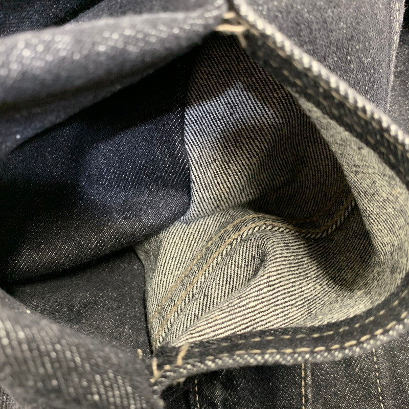 【中古品】【メンズ】 GUESS ゲス 39807 USA製 DENIM TRACKER JACKET デニム トラッカー ジャケット 146-261020-ms-07-izu サイズ：2XL カラー：ブラック 万代Net店
