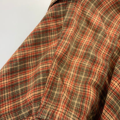 【中古品】【メンズ】 RALPH LAUREN ラルフローレン CLASSIC FIT BD L S CHECK SHIRT クラシック フィット チェックシャツ 長袖 トップス 146-261020-ms-02-izu サイズ：XXL カラー：ブラウン 万代Net店