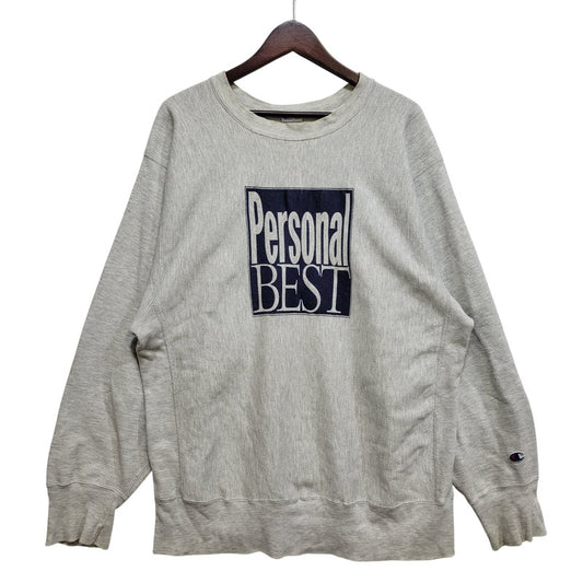【中古品】【メンズ】 CHAMPION チャンピオン PERSONAL BEST REVERSE WEAVE SWEATSHIRT リバース ウィーブ スウェットシャツ トップス 146-261017-kh-02-izu カラー：グレー 万代Net店