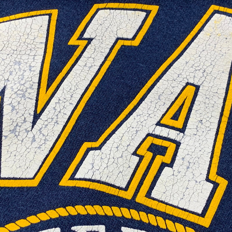 【中古品】【メンズ】 HANES ヘインズ USA製 US.NAVY ユーエスネイビー RAGLAN SLEEVE SWEATSHIRT ラグランスリーブ スウェットシャツ トップス 長袖 146-261015-ya-13-izu サイズ：XL カラー：ネイビー 万代Net店