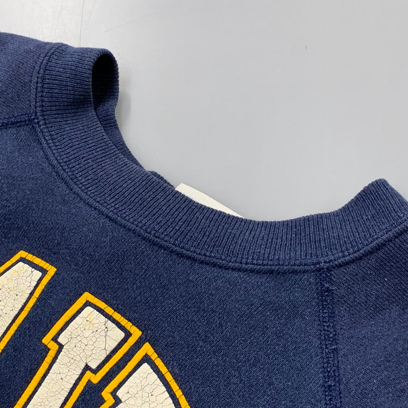 【中古品】【メンズ】 HANES ヘインズ USA製 US.NAVY ユーエスネイビー RAGLAN SLEEVE SWEATSHIRT ラグランスリーブ スウェットシャツ トップス 長袖 146-261015-ya-13-izu サイズ：XL カラー：ネイビー 万代Net店