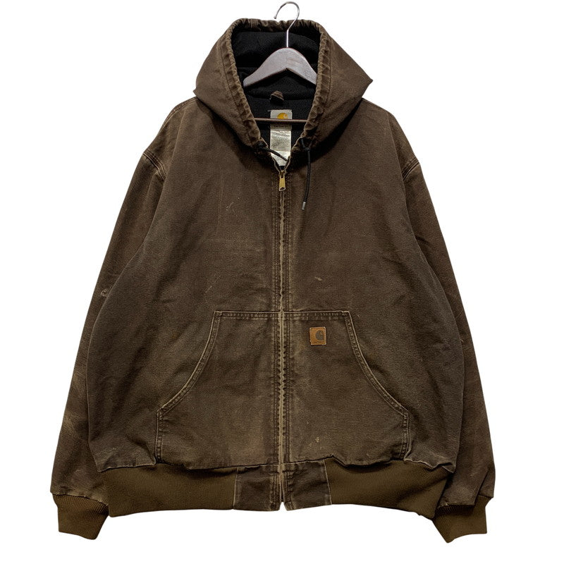 【中古品】【メンズ】 CARHARTT カーハート J25 DKB メキシコ製 ACTIVE JACKET アクティブジャケット アウター トップス 146-261017-sm-16-izu サイズ：2XL カラー：ダークブラウン 万代Net店