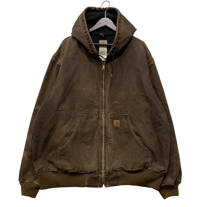 【中古品】【メンズ】 CARHARTT カーハート J25 DKB メキシコ製 ACTIVE JACKET アクティブジャケット アウター トップス 146-261017-sm-16-izu サイズ：2XL カラー：ダークブラウン 万代Net店