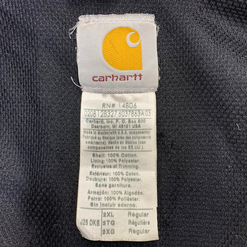 【中古品】【メンズ】 CARHARTT カーハート J25 DKB メキシコ製 ACTIVE JACKET アクティブジャケット アウター トップス 146-261017-sm-16-izu サイズ：2XL カラー：ダークブラウン 万代Net店