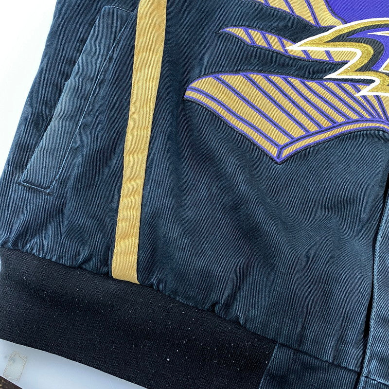 【現状渡し品】【メンズ】 NFL エヌエフエル BALTIMORE RAVENS 2-TIME SUPER BPWL CHAMPIONS JACKET チャンピオンズ ジャケット アウター 146-261015-cs-08-izu サイズ：XXL カラー：パープル 万代Net店