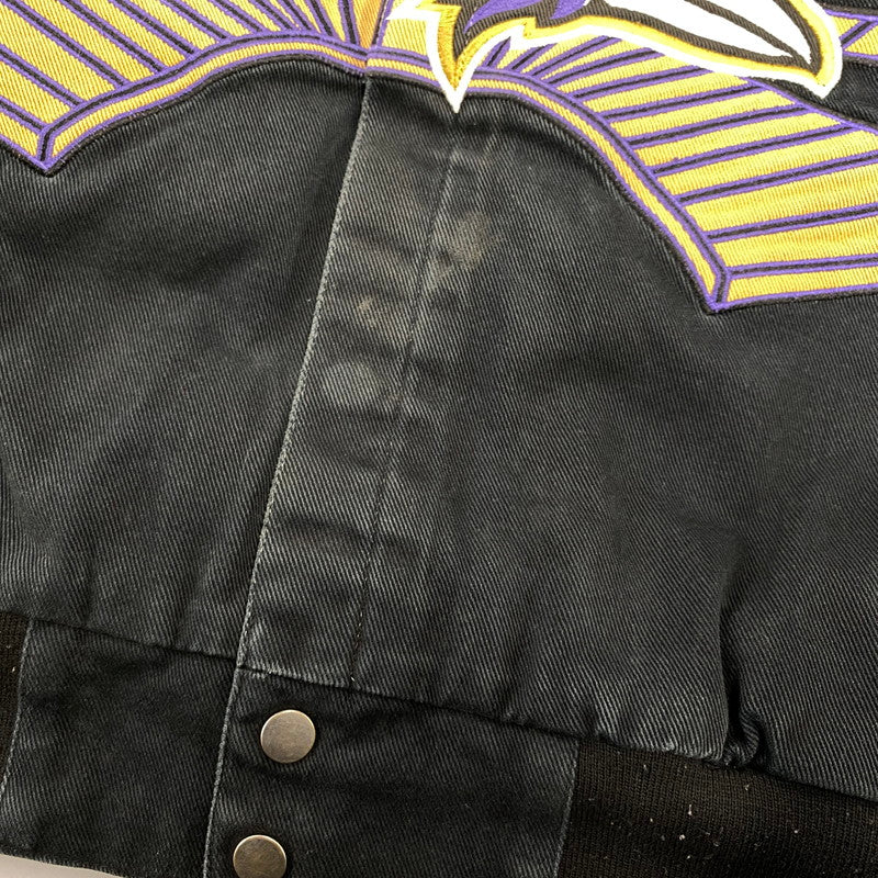 【現状渡し品】【メンズ】 NFL エヌエフエル BALTIMORE RAVENS 2-TIME SUPER BPWL CHAMPIONS JACKET チャンピオンズ ジャケット アウター 146-261015-cs-08-izu サイズ：XXL カラー：パープル 万代Net店