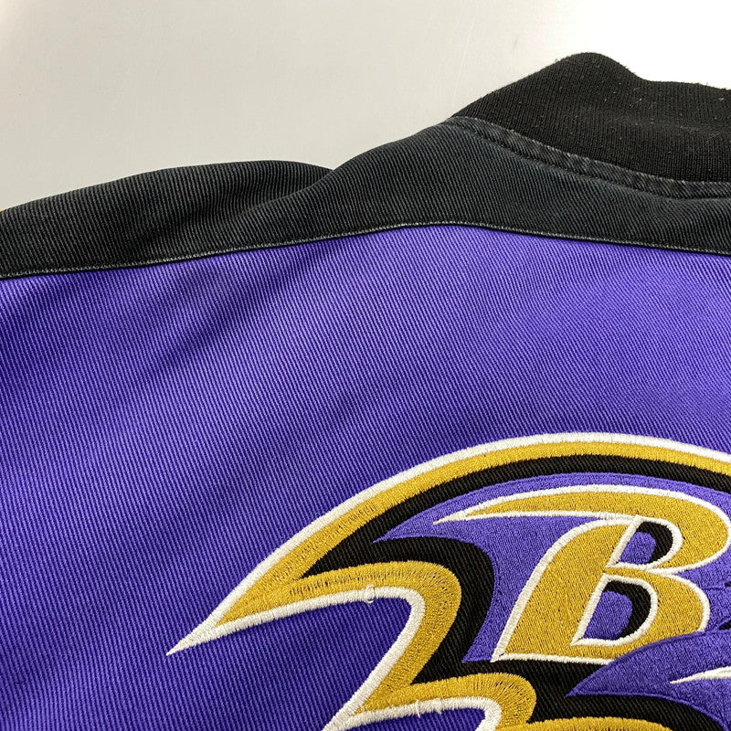 【現状渡し品】【メンズ】 NFL エヌエフエル BALTIMORE RAVENS 2-TIME SUPER BPWL CHAMPIONS JACKET チャンピオンズ ジャケット アウター 146-261015-cs-08-izu サイズ：XXL カラー：パープル 万代Net店