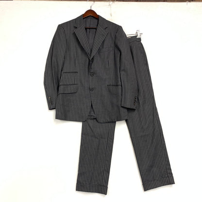 【中古品】【メンズ】 BATAK HOUSE CUT バタクハウスカット JOHN FOSTER ジョンフォスター WOOL STRIPE SUIT SET-UP ウール ストライプ スーツ セットアップ 147-261023-cs-11-izu サイズ：34 カラー：グレー 万代Net店
