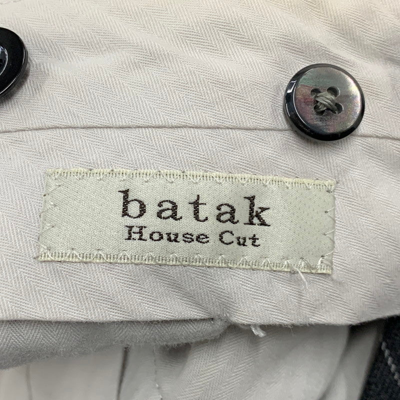 【中古品】【メンズ】 BATAK HOUSE CUT バタクハウスカット JOHN FOSTER ジョンフォスター WOOL STRIPE SUIT SET-UP ウール ストライプ スーツ セットアップ 147-261023-cs-11-izu サイズ：34 カラー：グレー 万代Net店