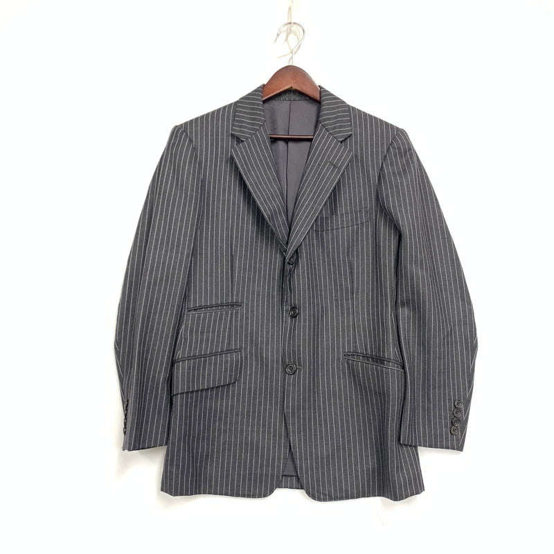 【中古品】【メンズ】 BATAK HOUSE CUT バタクハウスカット JOHN FOSTER ジョンフォスター WOOL STRIPE SUIT SET-UP ウール ストライプ スーツ セットアップ 147-261023-cs-11-izu サイズ：34 カラー：グレー 万代Net店