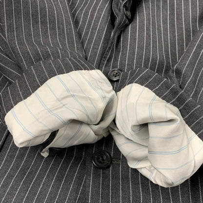【中古品】【メンズ】 BATAK HOUSE CUT バタクハウスカット JOHN FOSTER ジョンフォスター WOOL STRIPE SUIT SET-UP ウール ストライプ スーツ セットアップ 147-261023-cs-11-izu サイズ：34 カラー：グレー 万代Net店