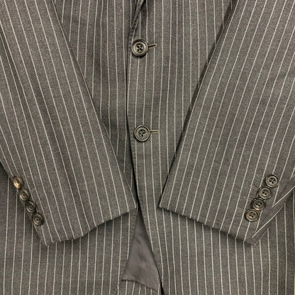 【中古品】【メンズ】 BATAK HOUSE CUT バタクハウスカット JOHN FOSTER ジョンフォスター WOOL STRIPE SUIT SET-UP ウール ストライプ スーツ セットアップ 147-261023-cs-11-izu サイズ：34 カラー：グレー 万代Net店