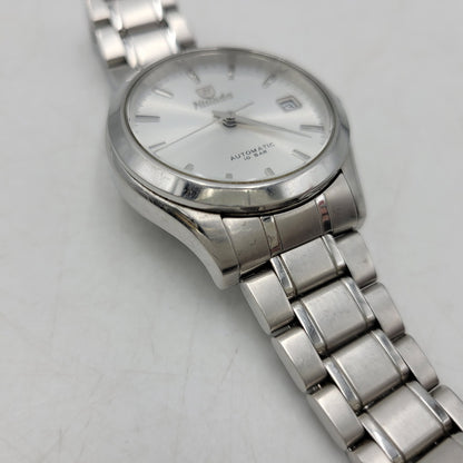 【中古品】【メンズ/レディース】 NIVADA ニバダ AUTOMATIC DATE N024M 自動巻き デイト 裏スケルトン 腕時計 197-261014-as-14-izu カラー：シルバー 万代Net店