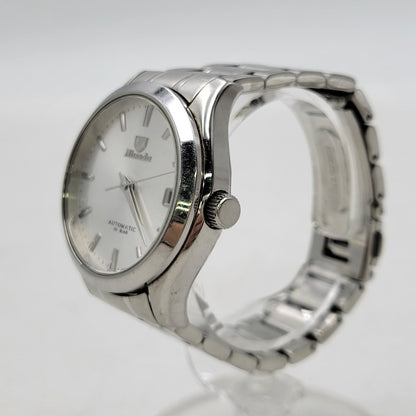 【中古品】【メンズ/レディース】 NIVADA ニバダ AUTOMATIC DATE N024M 自動巻き デイト 裏スケルトン 腕時計 197-261014-as-14-izu カラー：シルバー 万代Net店