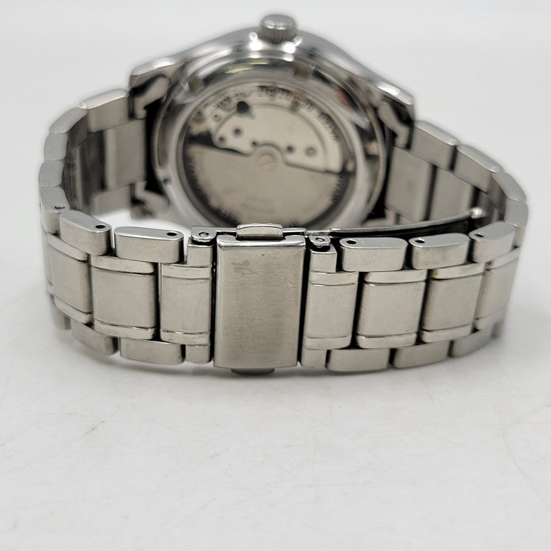 【中古品】【メンズ/レディース】 NIVADA ニバダ AUTOMATIC DATE N024M 自動巻き デイト 裏スケルトン 腕時計 197-261014-as-14-izu カラー：シルバー 万代Net店
