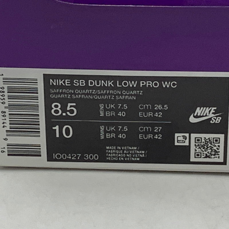 【中古美品】【メンズ】 NIKE SB ナイキエスビー IO0427-300 DUNK LOW PRO "SAFFRON QUARTZ" スニーカー 靴 160-261022-kh-16-izu サイズ：26.5 万代Net店