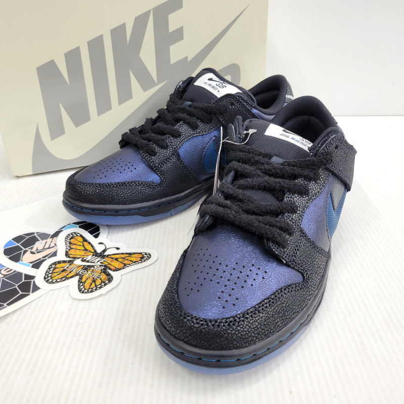 【中古美品】【メンズ】 NIKE SB ナイキエスビー × BLUETILE SKATEBOARDS ブルータイルスケートボード DUNK LOW PRO QS IQ1323-001 ダンク ロー プロ スニーカー 靴 160-261014-as-07-izu サイズ：26.5cm カラー：BLACK/MARINA-WHITE 万代Net店