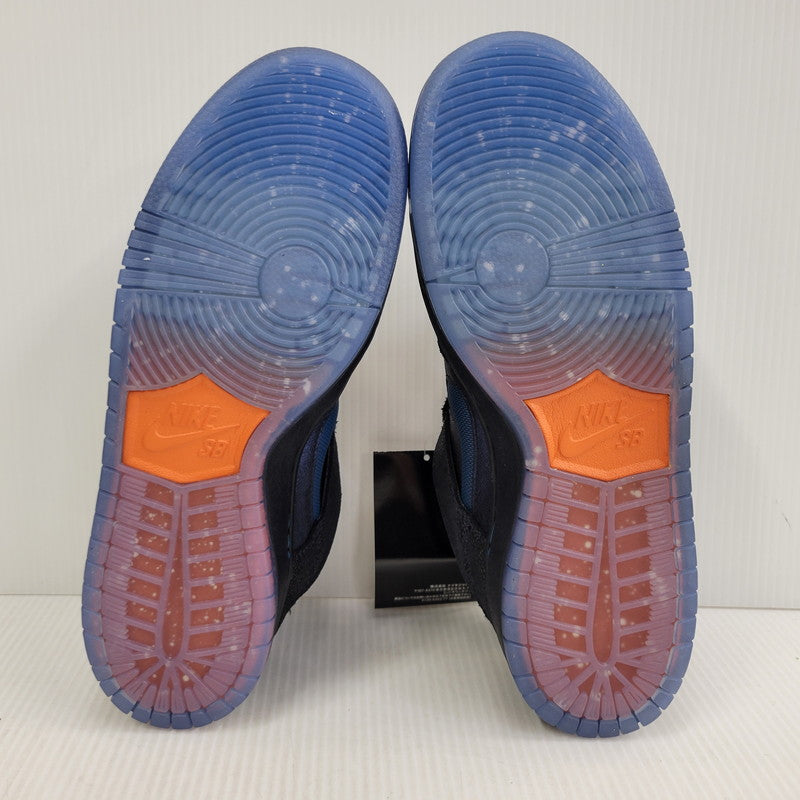 【中古美品】【メンズ】 NIKE SB ナイキエスビー × BLUETILE SKATEBOARDS ブルータイルスケートボード DUNK LOW PRO QS IQ1323-001 ダンク ロー プロ スニーカー 靴 160-261014-as-07-izu サイズ：26.5cm カラー：BLACK/MARINA-WHITE 万代Net店