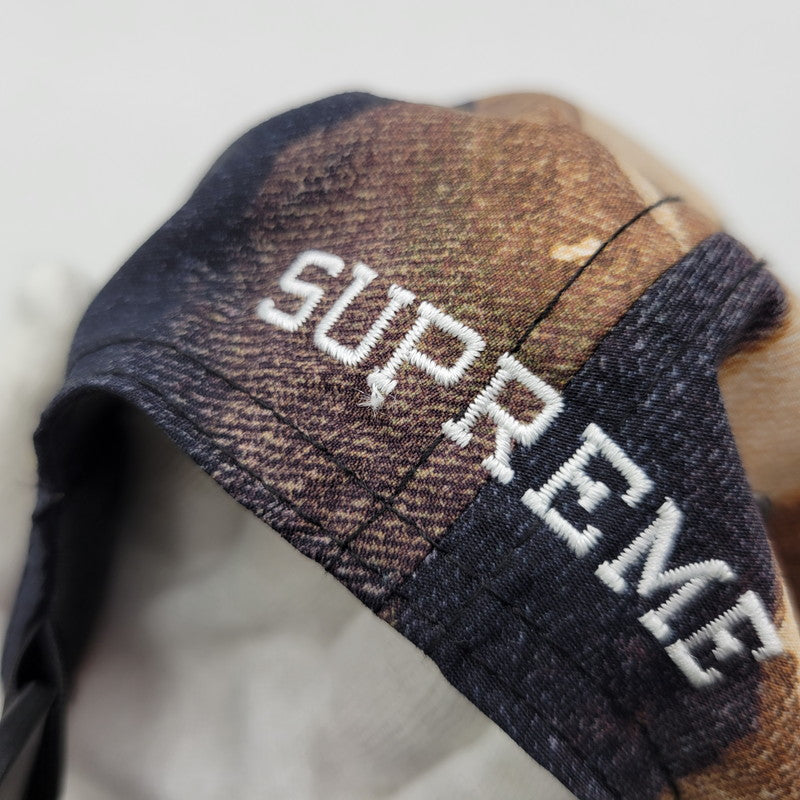 【中古品】【メンズ/レディース】 Supreme シュプリーム × THE NORTH FACE ザ・ノースフェイス BLEACHED DENIM PRINT 6-PANEL NN52152I ブリーチ デニムプリント 6パネル キャップ 帽子 185-261014-as-11-izu サイズ：FREE カラー：マルチカラー 万代Net店